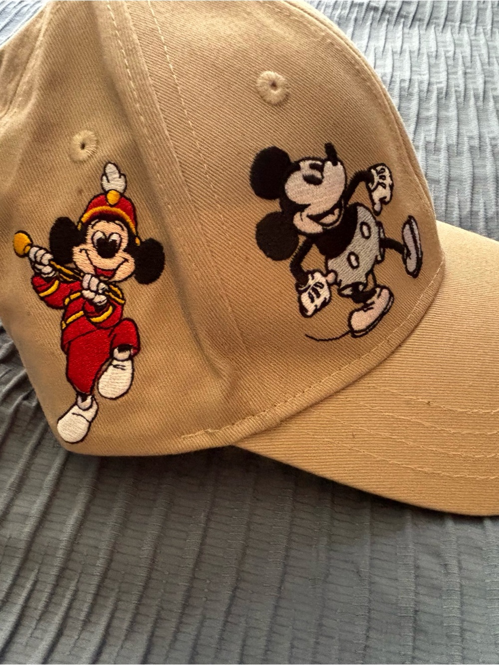 Disney Tan Baseball Cap with Embroidered Mickey Mouse - Picture 4 of 5